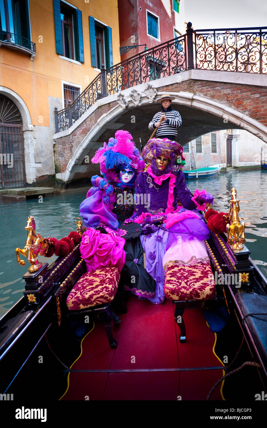 Venice carnival gondola hi-res stock photography and images - Alamy