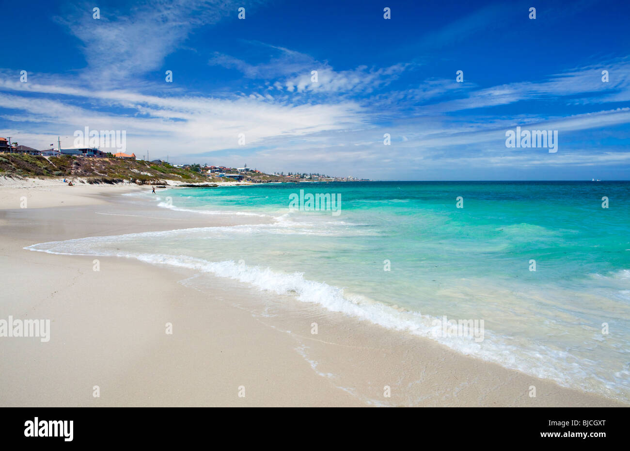 Sorrento Beach, a popular swimming beach in Perth, Western Australia Stock Photo