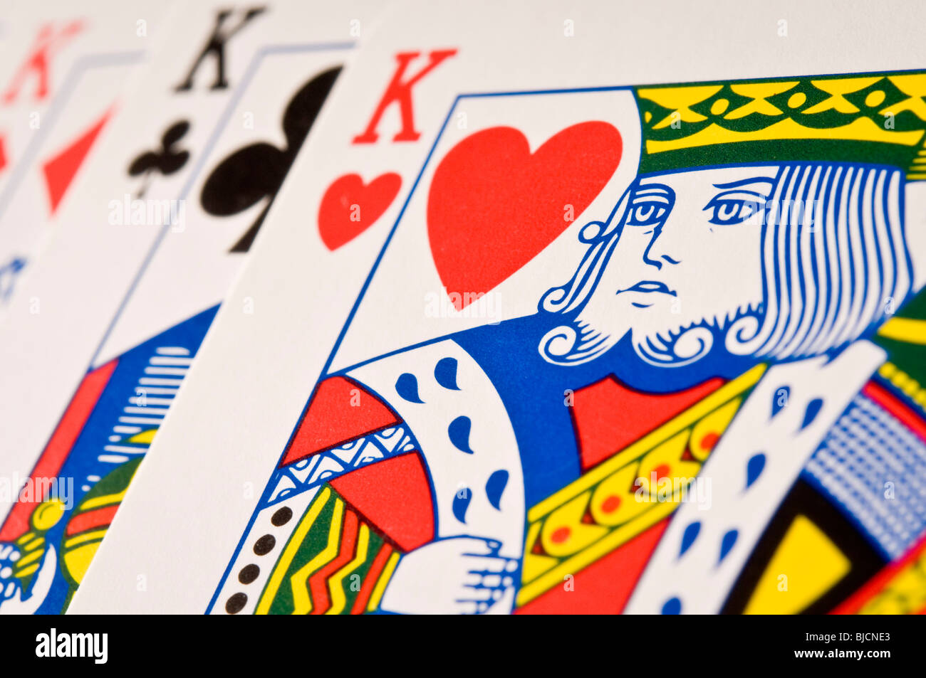 playing cards, kings Stock Photo Alamy