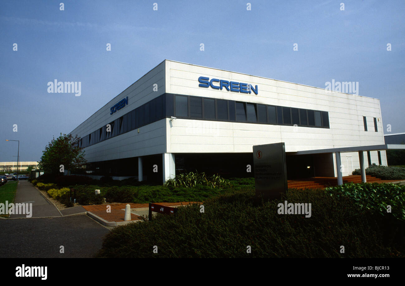 Milton Keynes Buckinghamshire England Industrial Estate Stock Photo Alamy