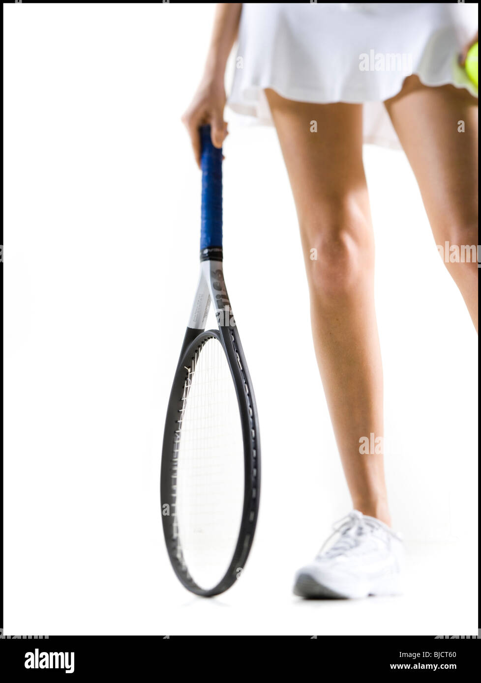 woman playing tennis Stock Photo