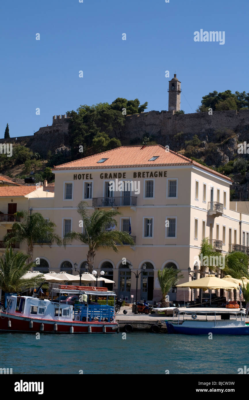 Hotel Grande Bretagne Nafplio Peloponnese Greece Stock Photo