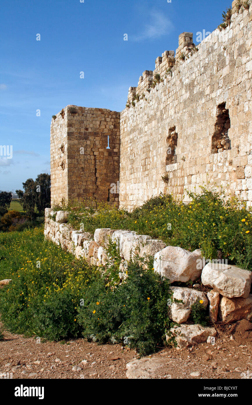 Antipatris Fortress ruins.Israel Stock Photo