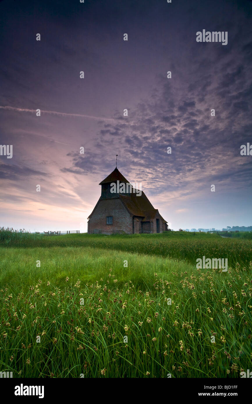 The church of Thomas a Beckett at Fairfield in Kent, UK Stock Photo