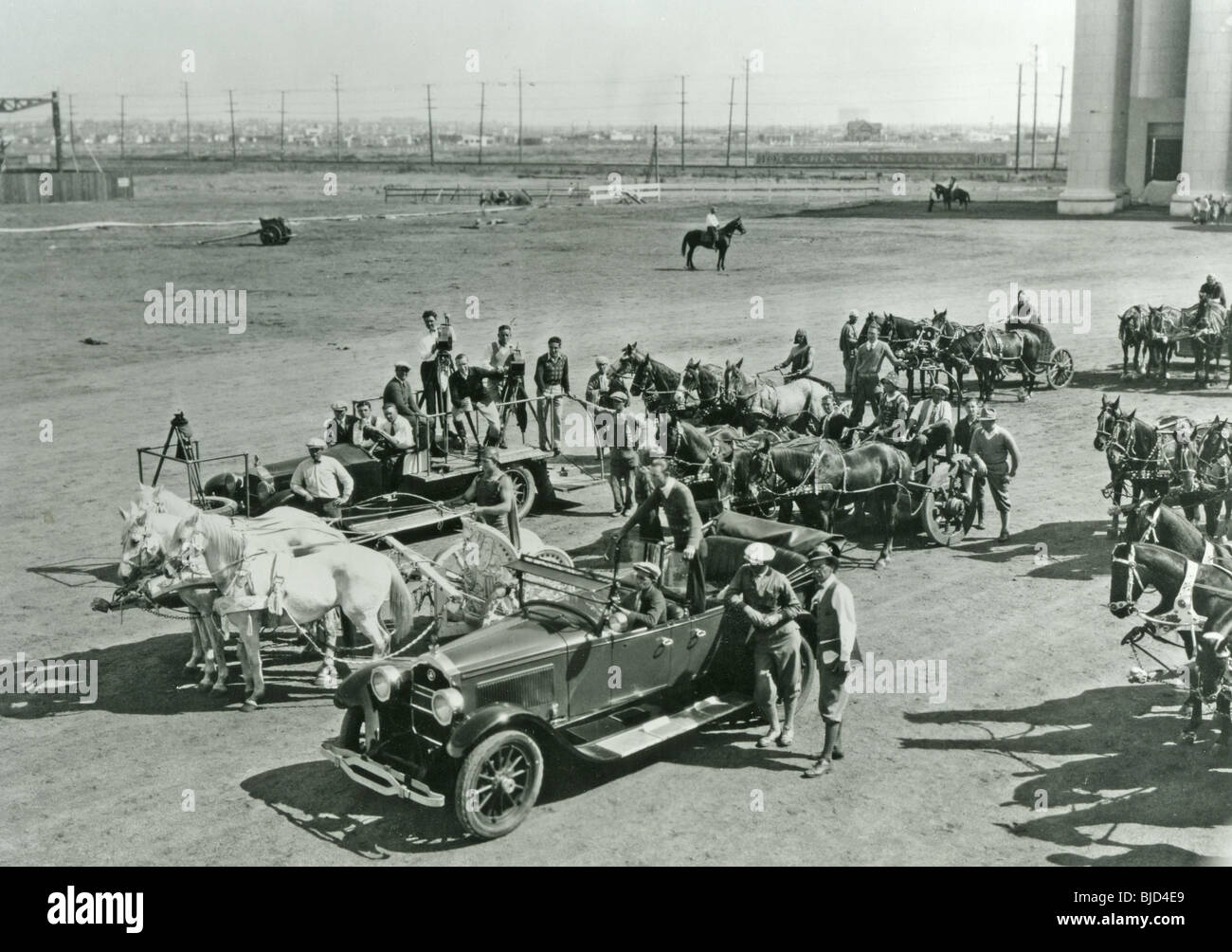BEN-HUR - filming the 1926 MGM film Stock Photo