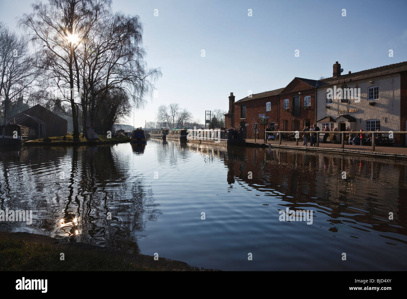Fradley Junction, near Lichfield, Staffordshire, England, UK Stock