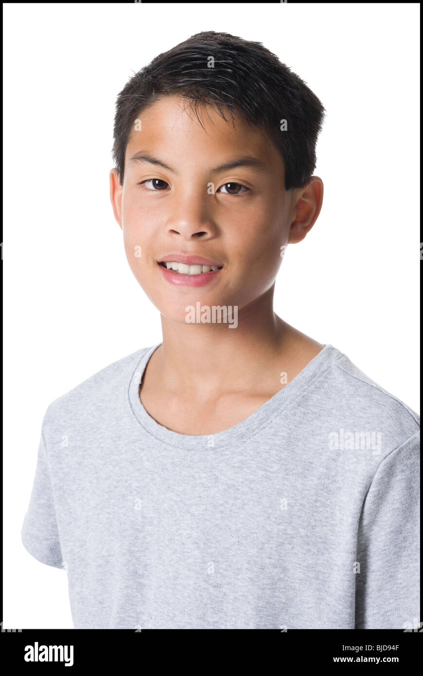 Boy looking at camera Stock Photo - Alamy