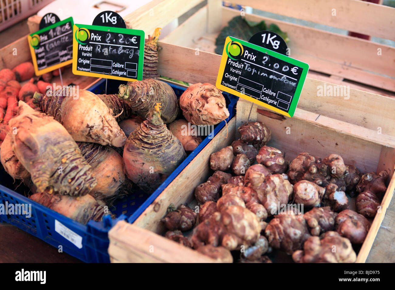 france jerusalem artichoke for sale on a market stall Stock Photo Alamy