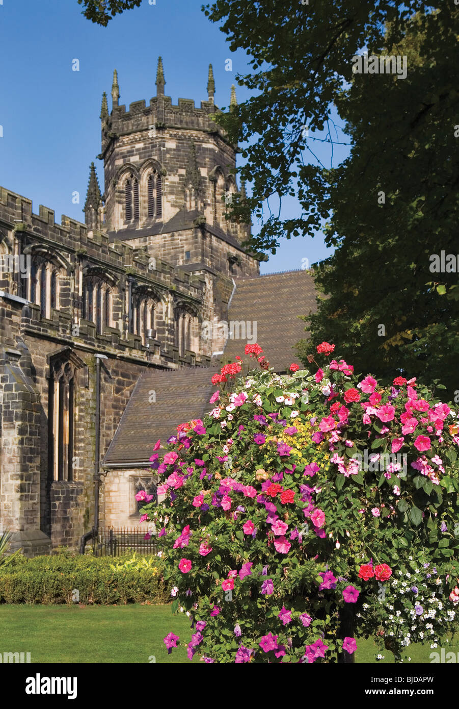 The Collegiate church of St Mary, Stafford, Staffordshire Stock Photo