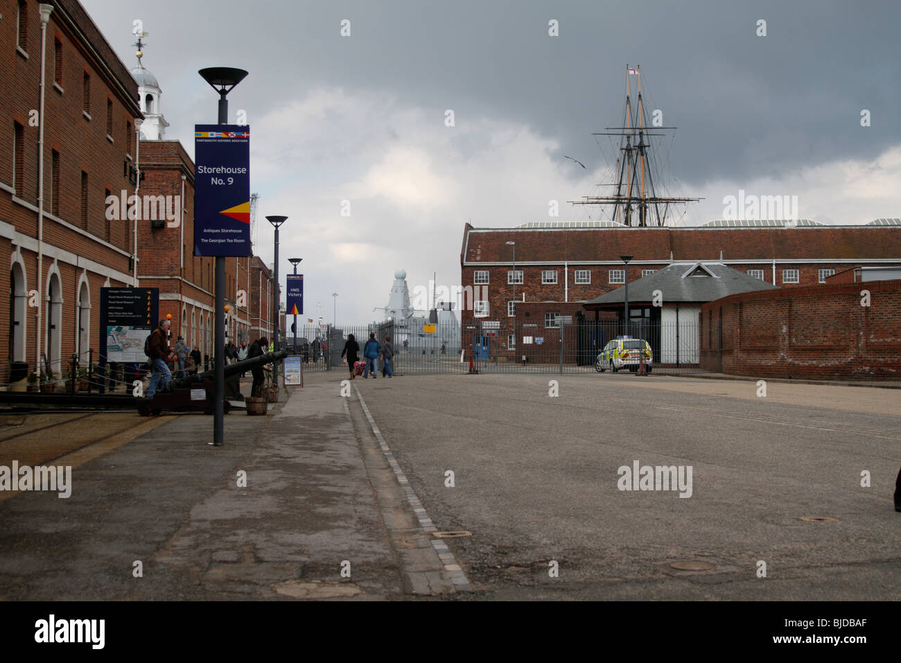 the Portsmouth Historic Dockyard Stock Photo Alamy