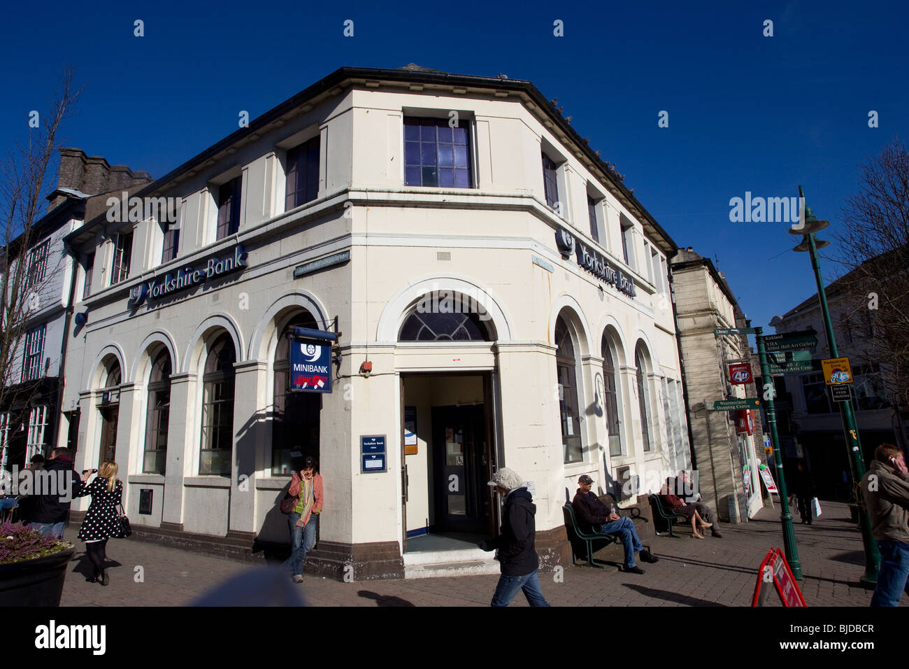 Shops in Kendal Stock Photo Alamy