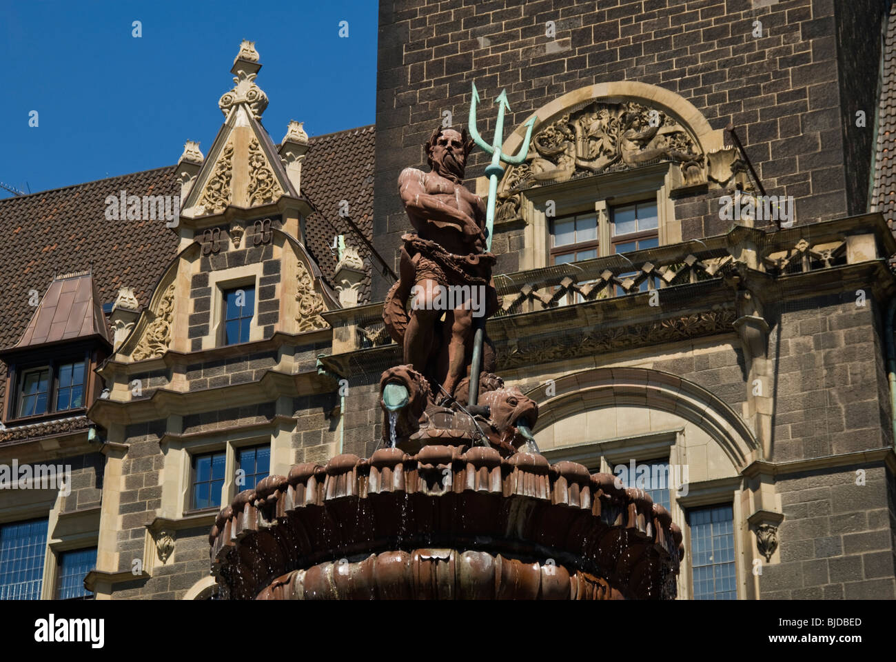 Detail view of the Elberfeld Town Hall, Elberfeld, North-Rhine-Westphalia, Germany Stock Photo