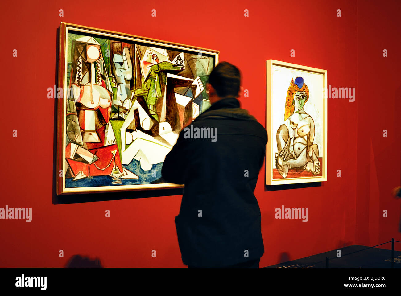 Paris, France Man Looking Inside Views of Louvre Museum, "Musee du