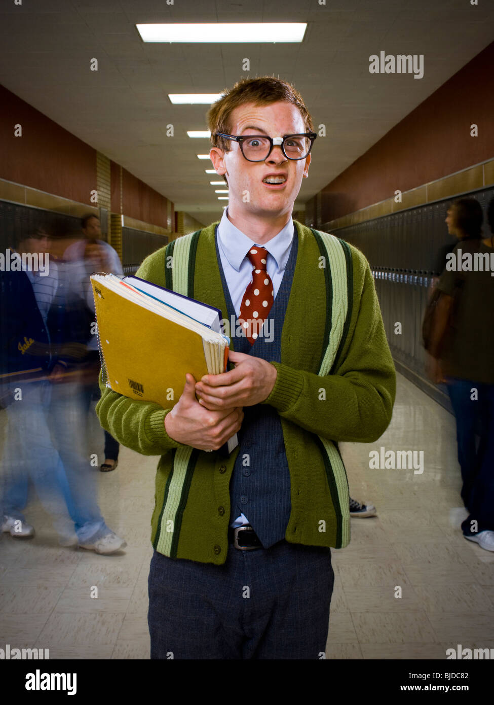 High School Nerd Stock Photo Alamy