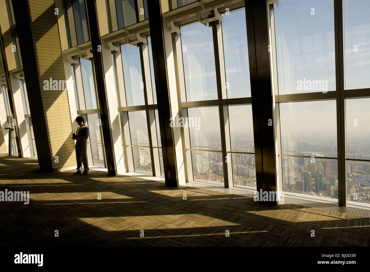 Sky Arena Observatory on floor 94 of the Shanghai World Finance Centre (SWFC), Shanghai, China, Asia Stock Photo