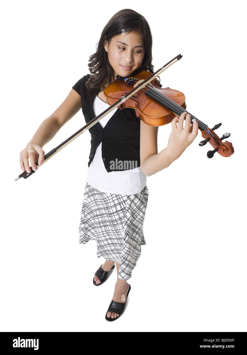 A young woman plays the violin Stock Photo - Alamy