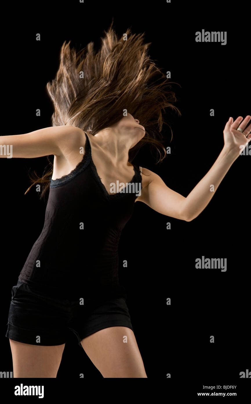 Young woman dancing Stock Photo Alamy