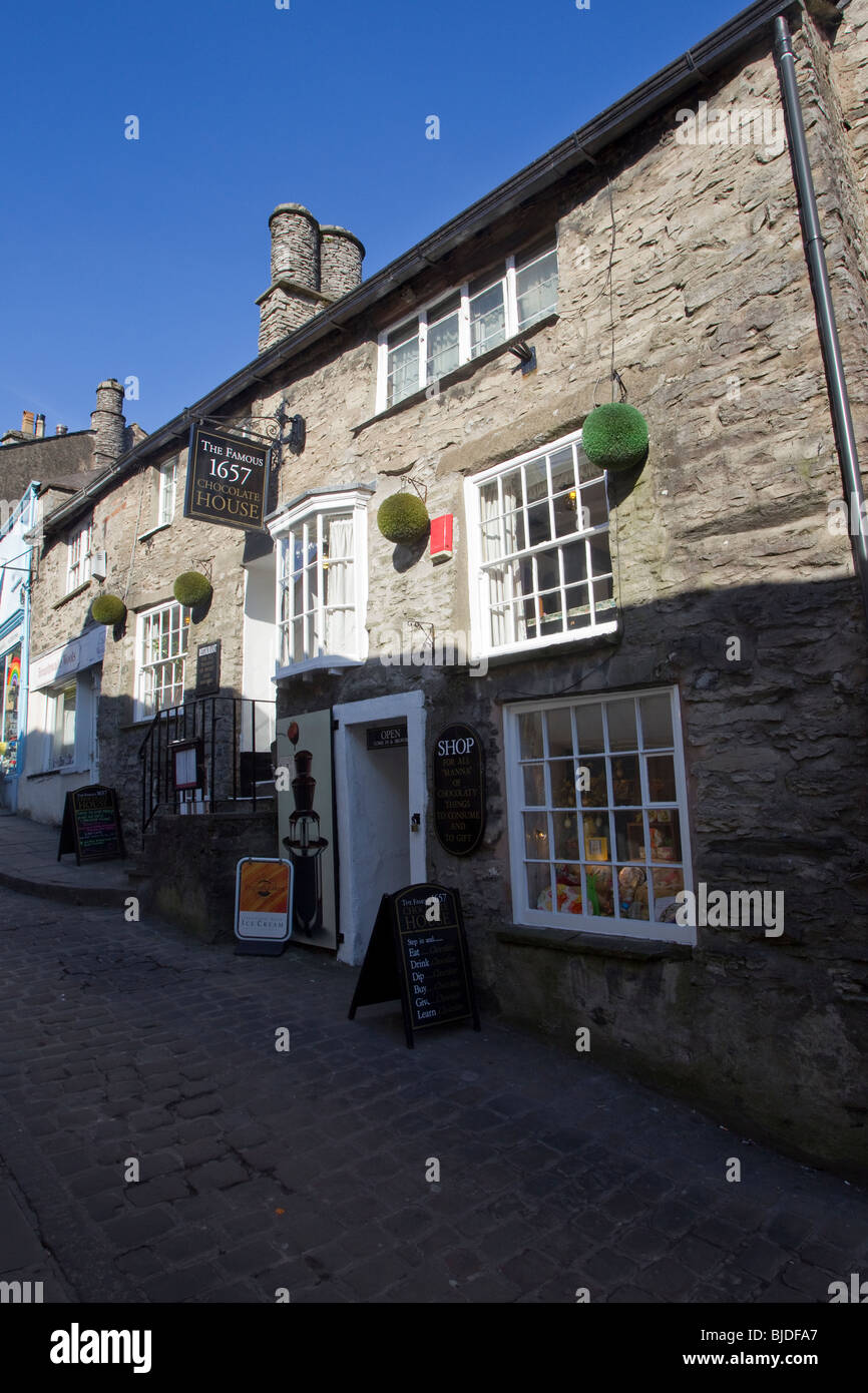 1657 Chocolate House is situated on the cobbled street of Branthwaite