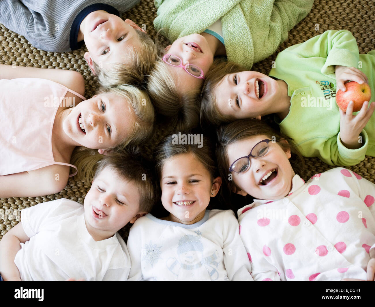 children at a sleepover Stock Photo Alamy