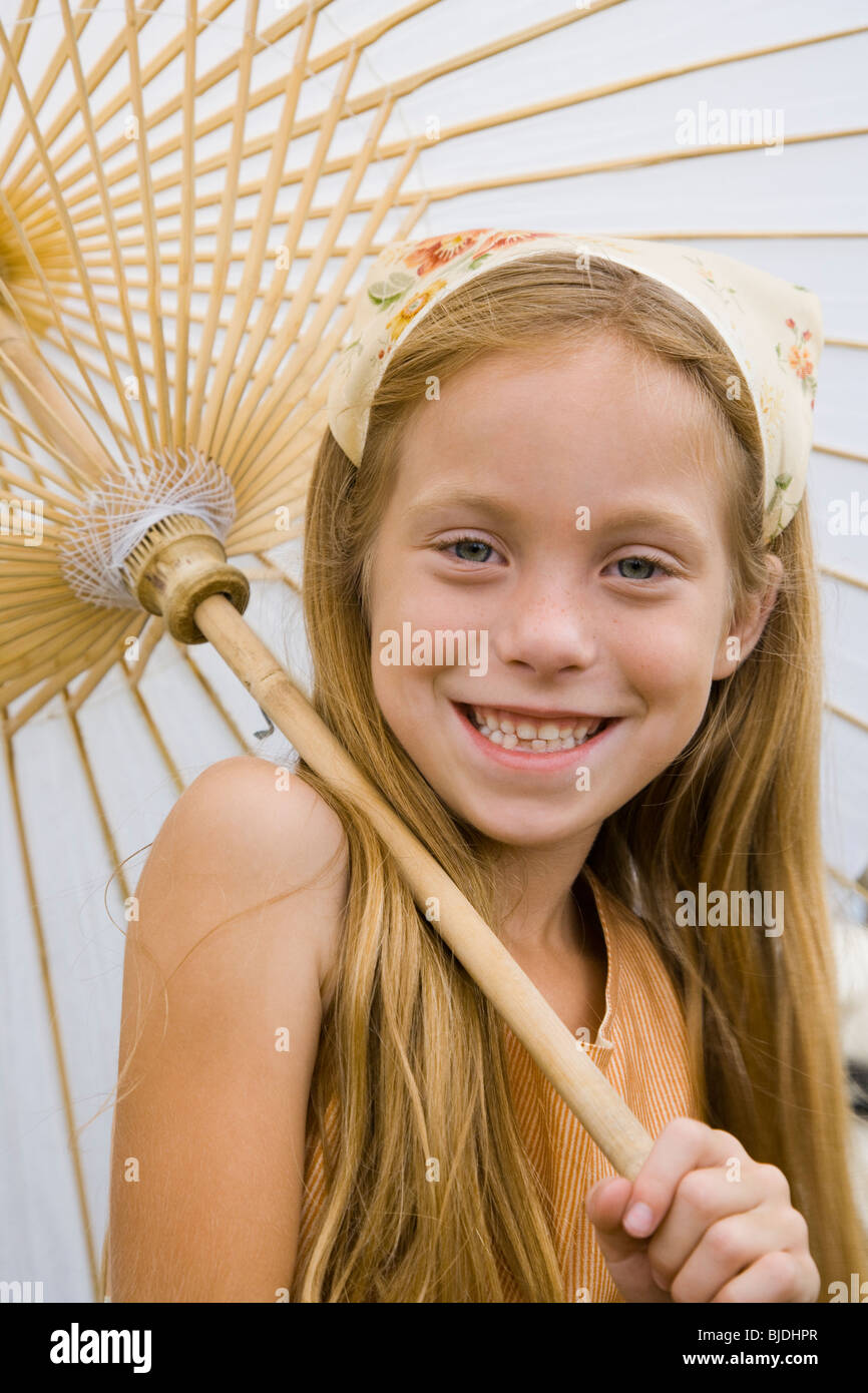 girl with umbrella Stock Photo - Alamy