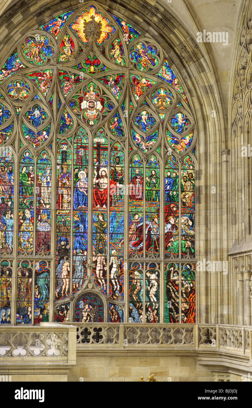 Saint Vitus Cathedral Prague - interior - triforium Stock Photo - Alamy