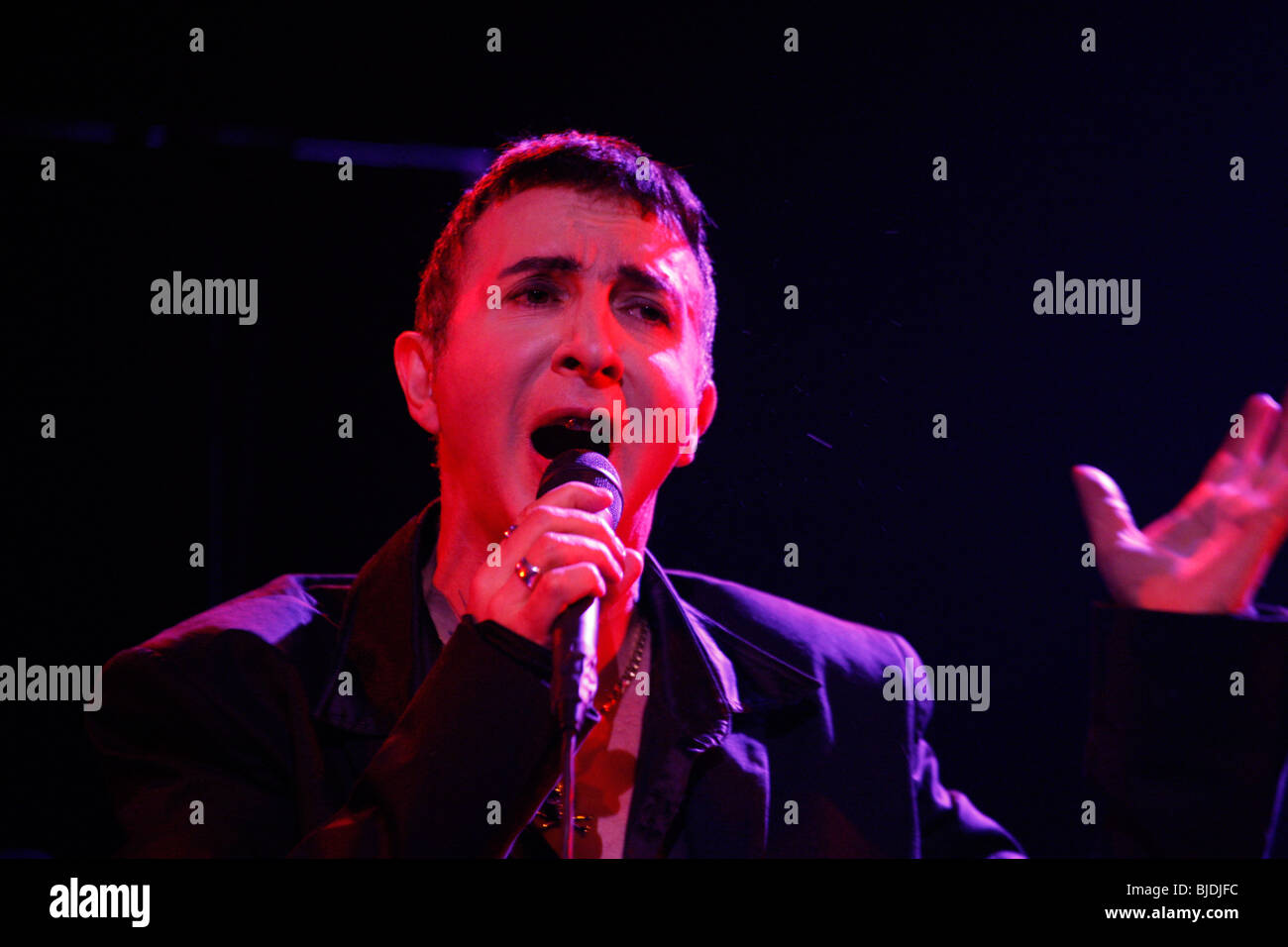 Singer Marc Almond live in Athens Stock Photo - Alamy