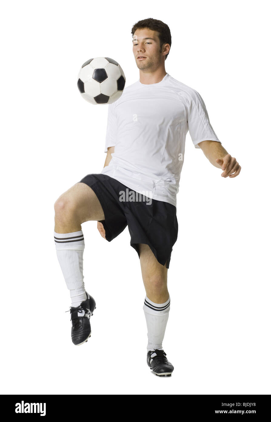 man with soccer ball Stock Photo - Alamy