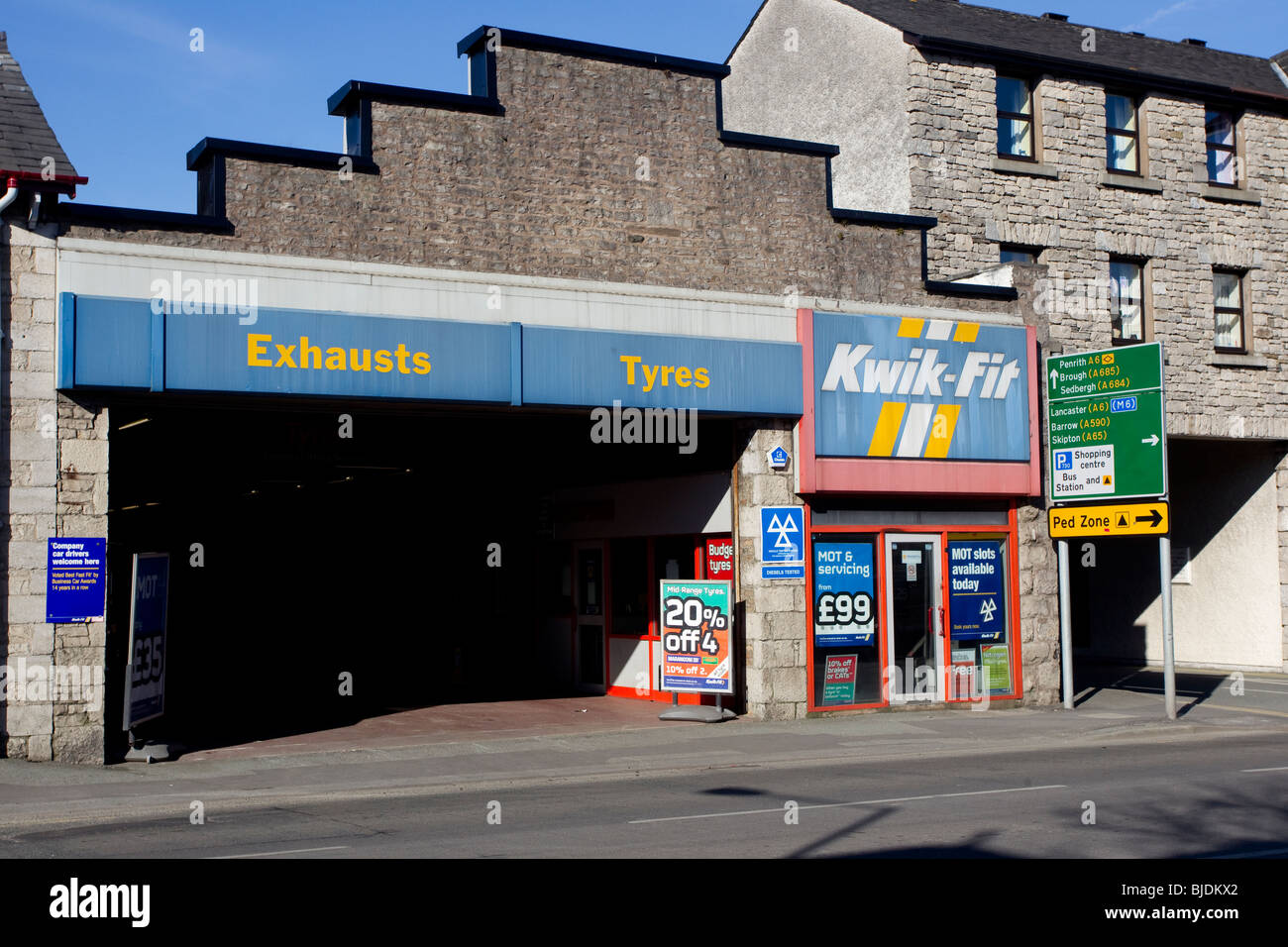 Shops in Kendal Stock Photo Alamy
