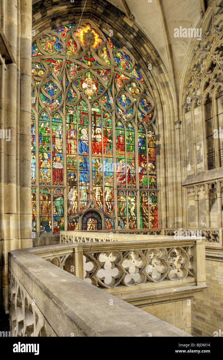 Saint Vitus Cathedral Prague - interior - triforium Stock Photo - Alamy