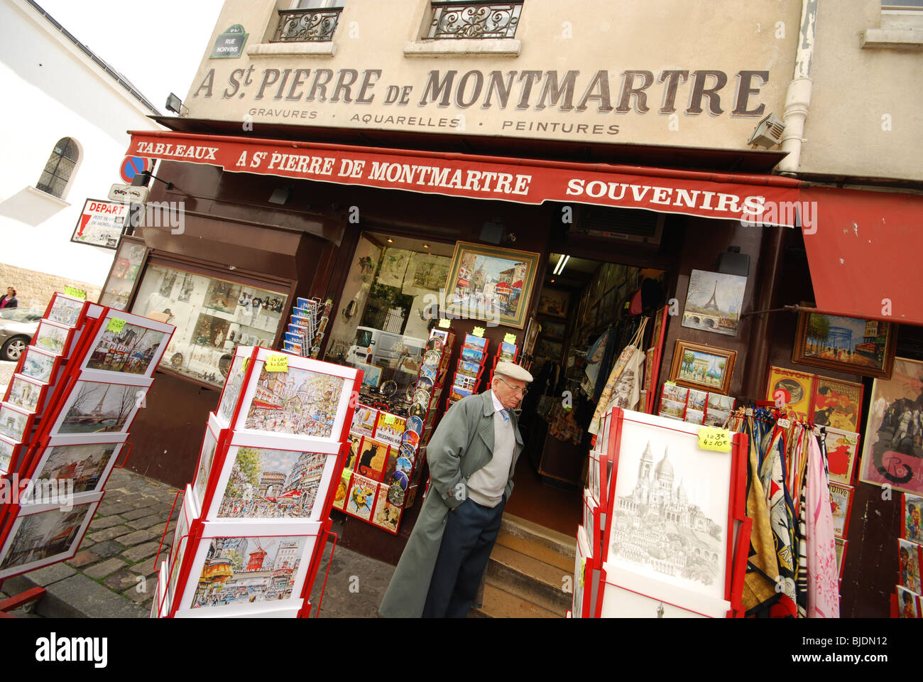 colourful shop front Montmartre Paris France Stock Photo Alamy