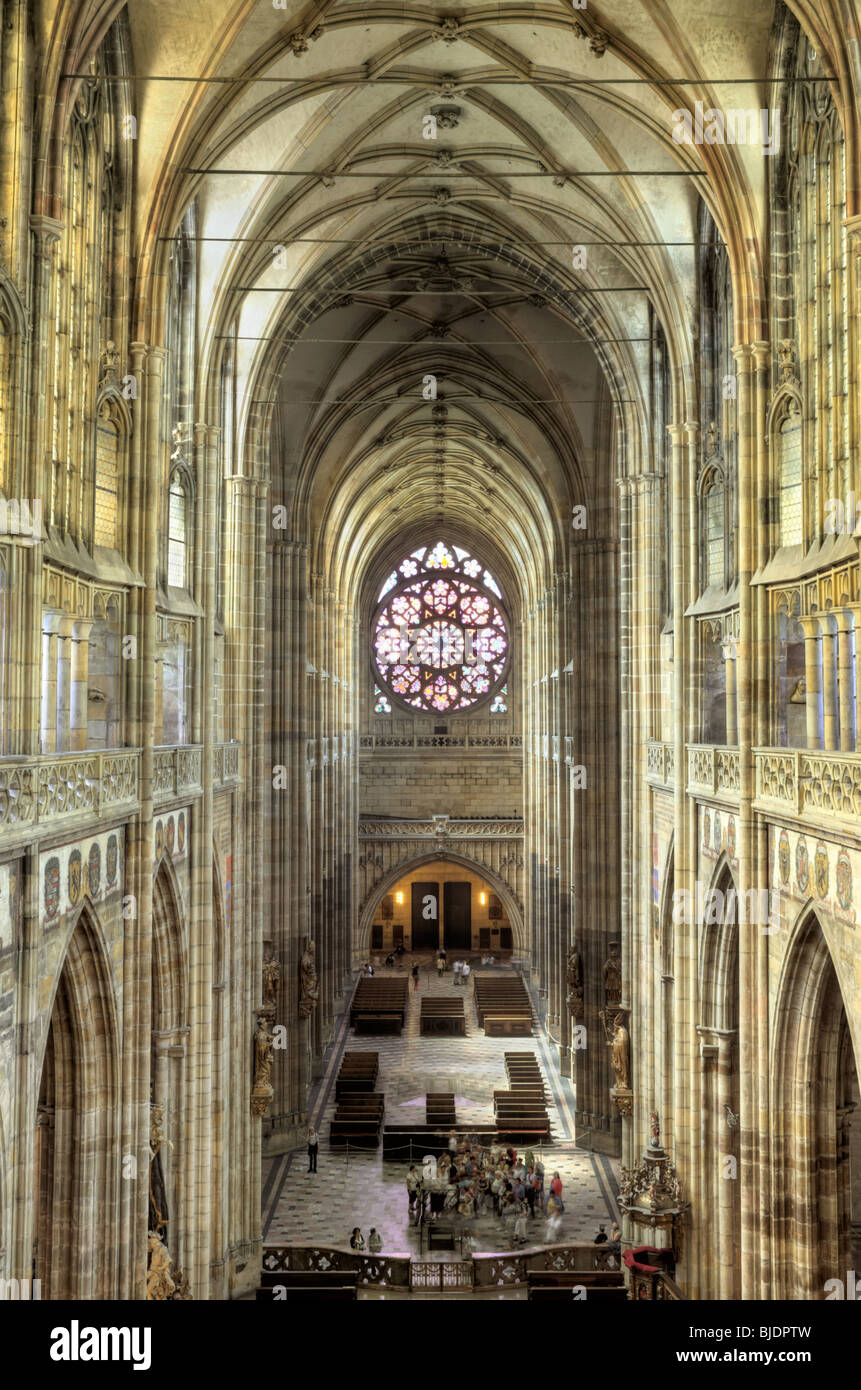 Saint Vitus Cathedral Prague - interior Stock Photo - Alamy
