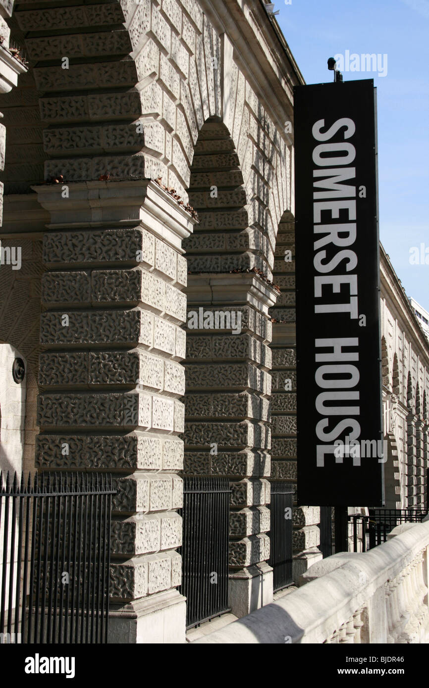 Somerset House a major arts and cultural centre in the heart of London. Stock Photo