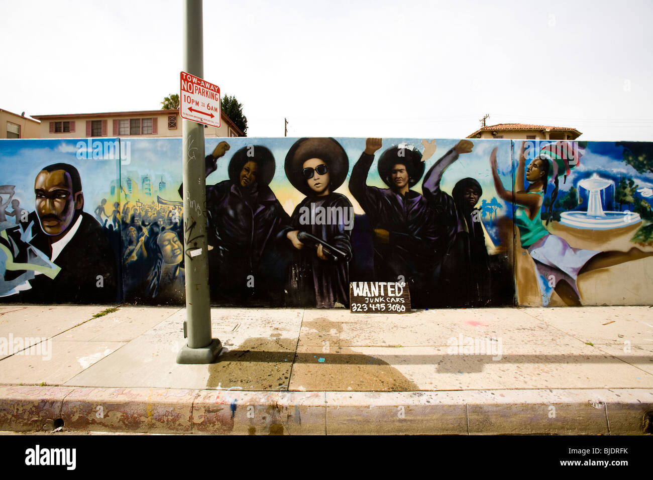The Crenshaw Wall, Inglewood, Los Angeles County, California Stock