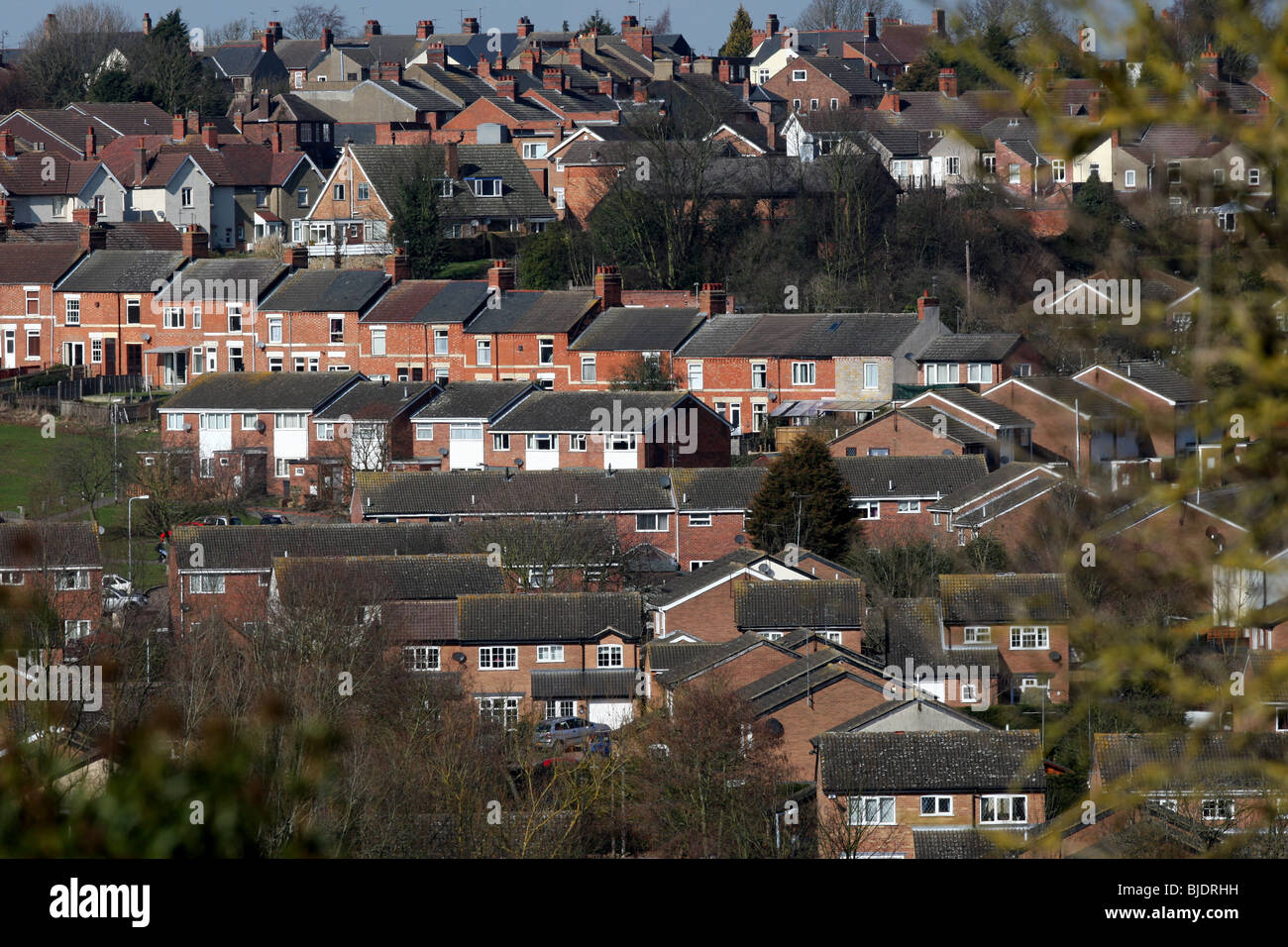 General view houses in northants rothwell hires stock photography and