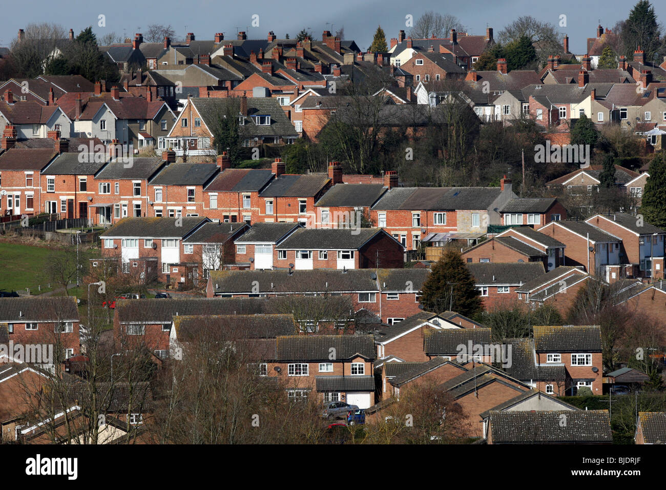 General view houses in northants rothwell hires stock photography and