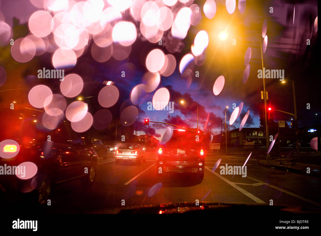 Driving On Dark Rainy Night Hi Res Stock Photography And Images Alamy