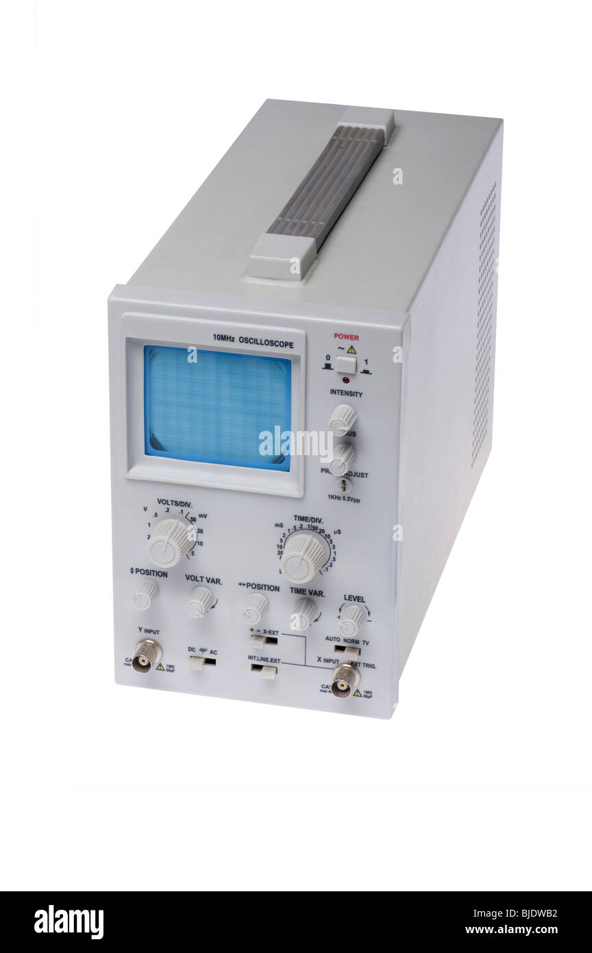 object on white tool measuring instrument Oscilloscope Stock Photo Alamy