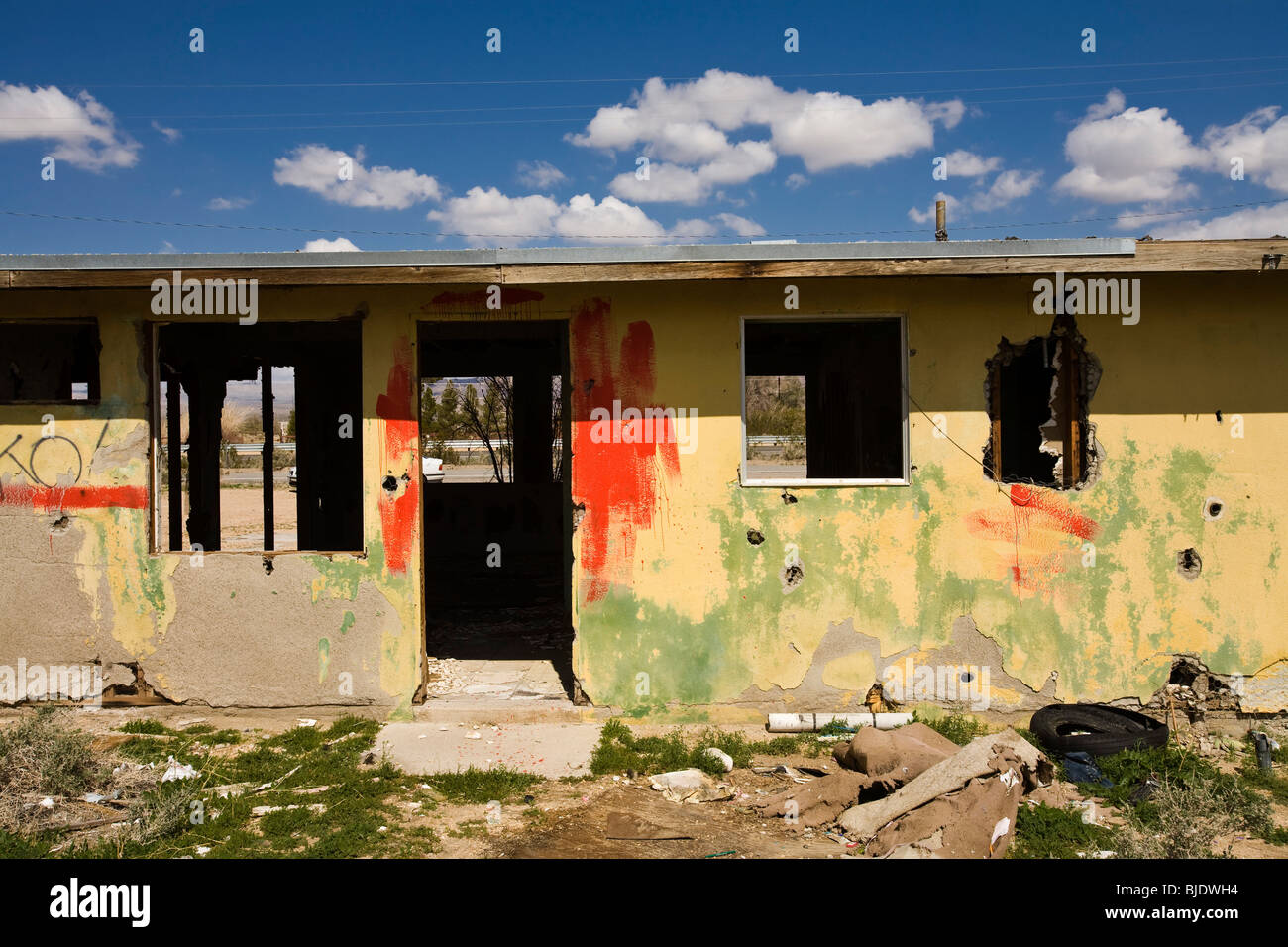 Abandoned Shack, Yermo, California, United States of America Stock