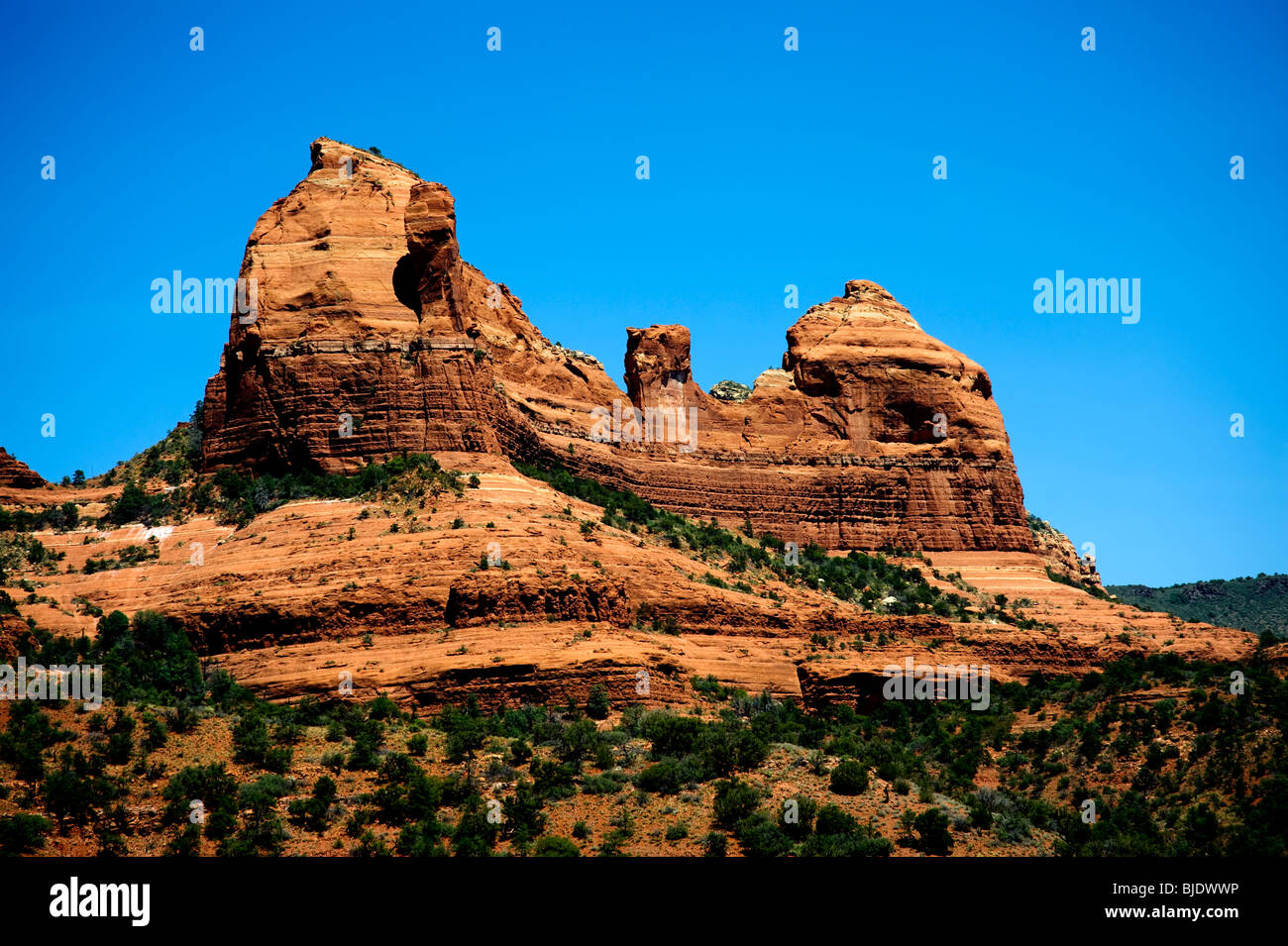 Red Rock formation in the Red Rock State Park near Sedona Arizona. The ...