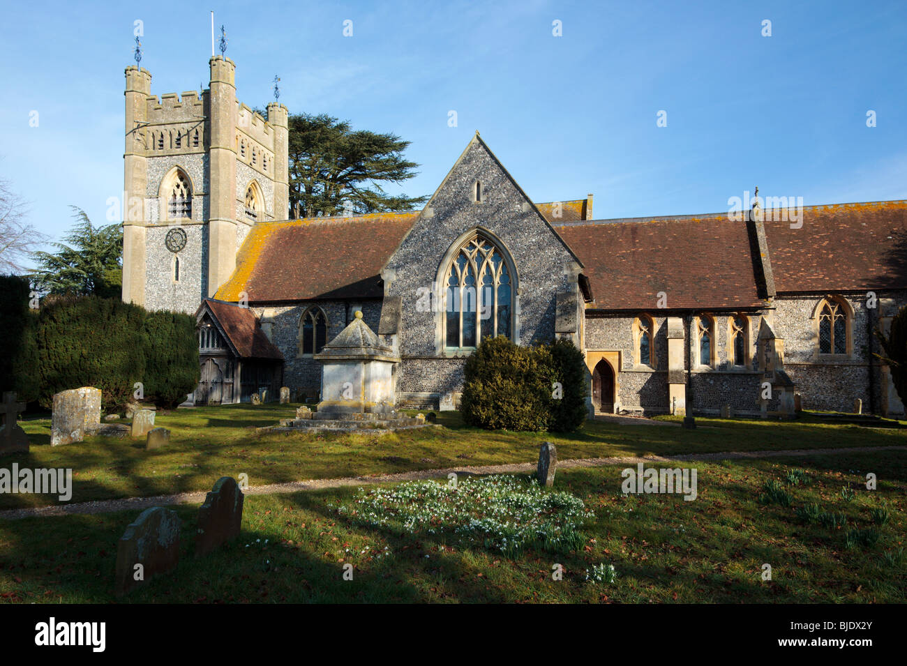 Hambleden Village Church Buckinghamshire England UK Stock Photo