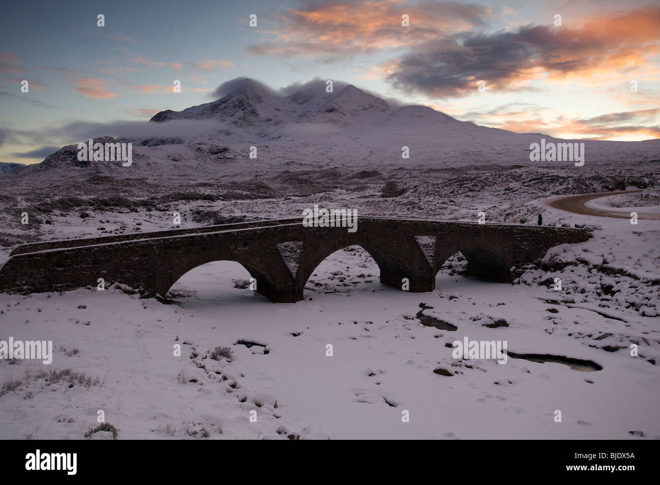 Sligachan Bridge in winter, Isle of Skye Stock Photo - Alamy