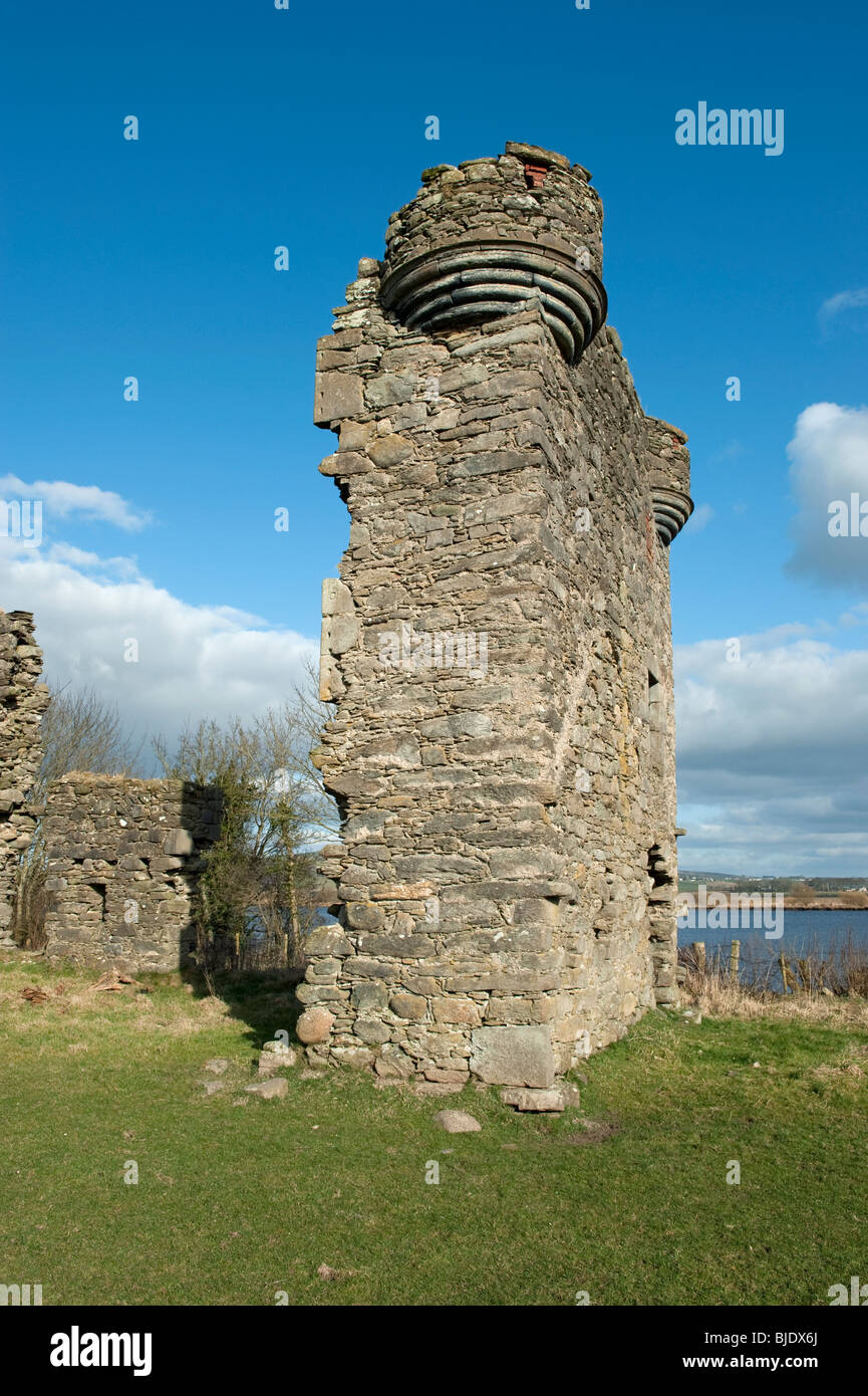 Mongavlin Castle near St Johnston Co Donegal Stock Photo