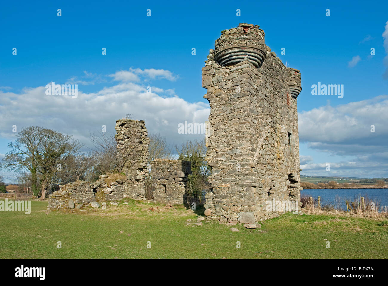 Mongavlin Castle near St Johnston Co Donegal Stock Photo