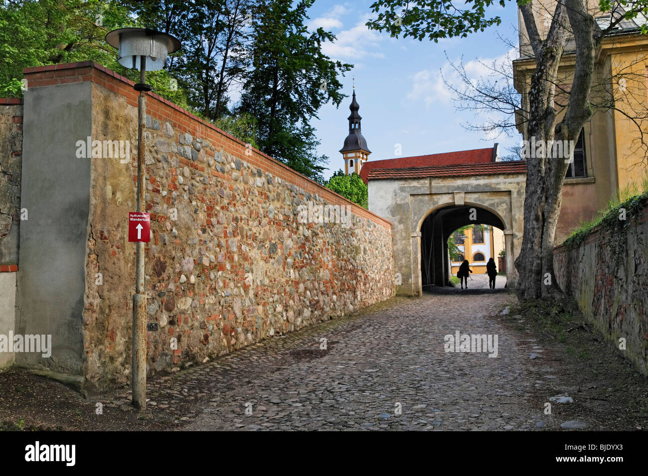 Entrance to Neuzelle Abbey, Brandenburg, Germany Stock Photo