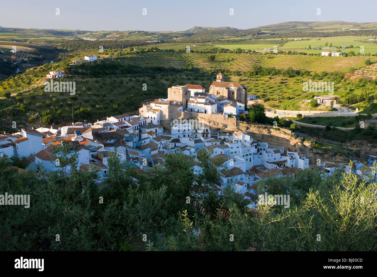 Setenil nr Olvera, Andalucia, Spain Stock Photo