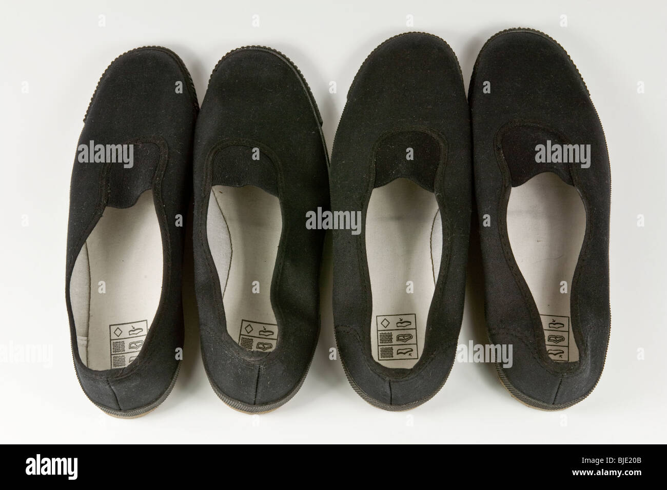 black plimsoll shoes