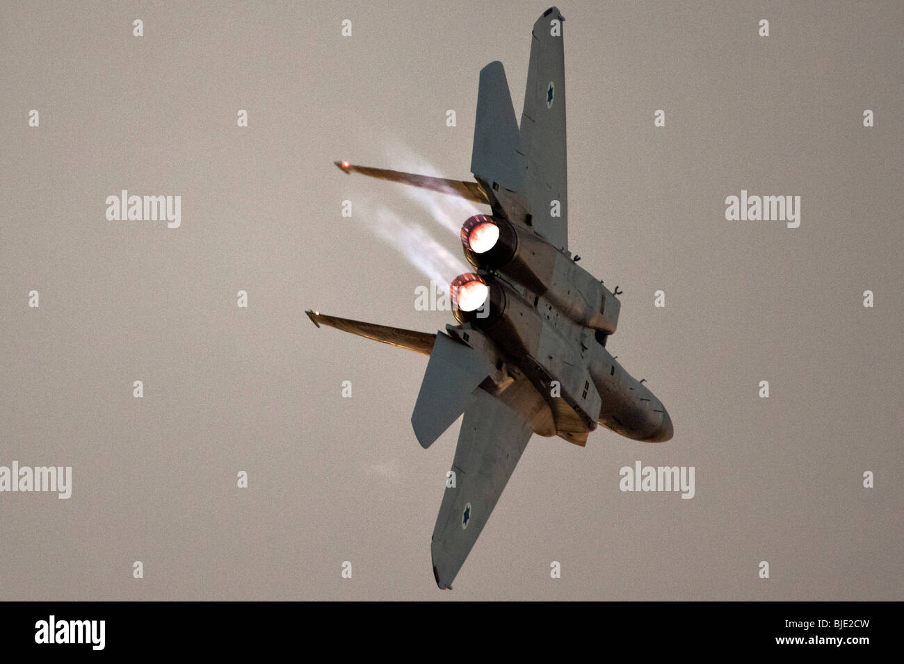 Israeli Air force F-15I Fighter jet in flight Stock Photo