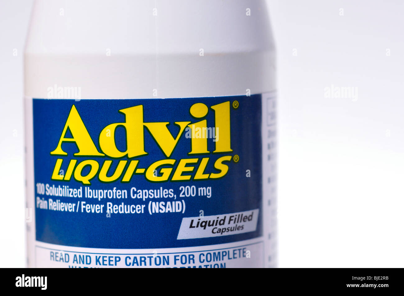 Advil pain relief pills (USA Stock Photo Alamy