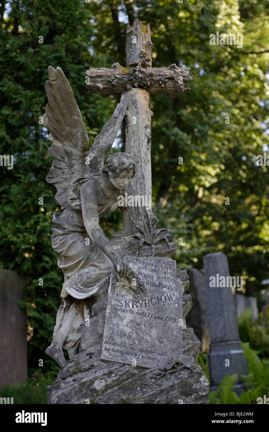 Lviv,Lvov,Lychakiv cemetery,Western Ukraine Stock Photo