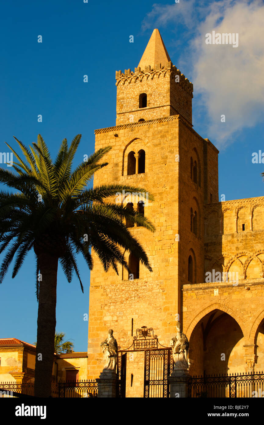 Cathedral, Duomo of Cefalu [Cefaú] Sicily  Stock Photo